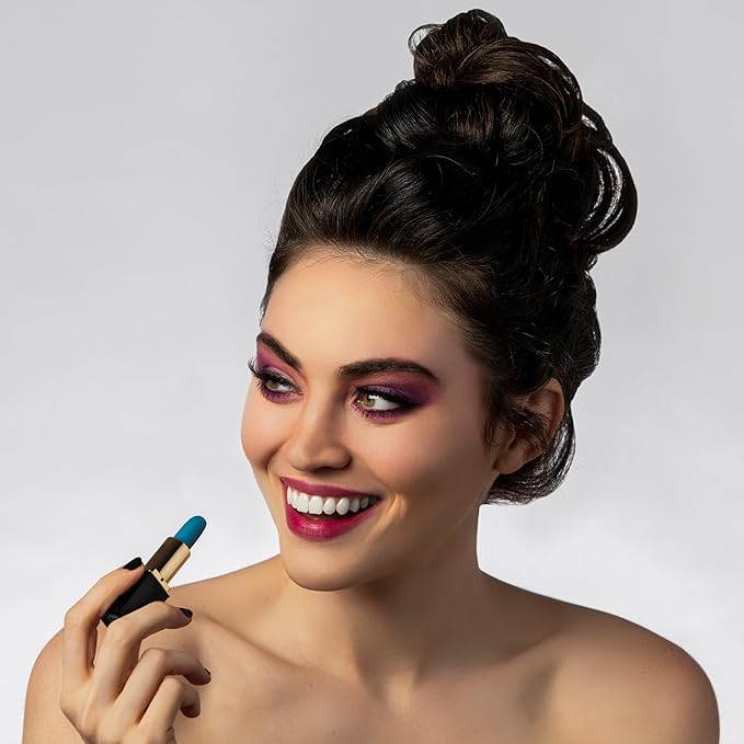 L’Paige LBL – BLUE Color-Changing Lipstick | Aloe-Vera Based, Long-Lasting, Moisturizing | Rich Pink-to-Burgundy Hue with a Creamy Finish