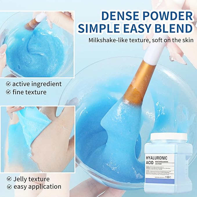23 Fl Oz Jelly Mask Powder for Facials Professional Natural Gel Face Masks, Hydrating & Moisturizing Jelly Mask SkinCare（Hyaluronic Acid）