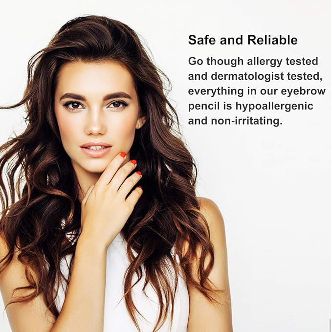 Boobeen 2Pcs Microblading Eyebrow Pencil - Waterproof Eyebrow Tattoo Pen with a Micro-Fork Tip Applicator - Creates Natural Looking Brows Effortlessly