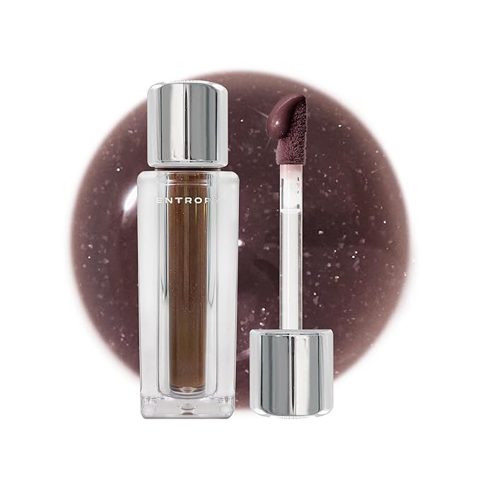ENTROPY MAKEUP Tulle Lip Gloss, Lightweight 3D Pearl Shimmer, Ultra-Gloss High Shine, Non-Sticky Moisturizing Lip Gloss with Peptide Complex, Voile