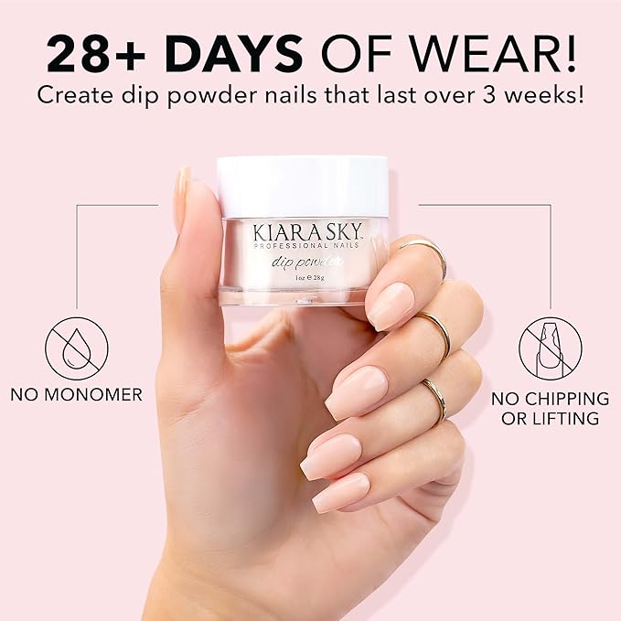 Kiara Sky Long Lasting Nail Dip Powder Pink Razzleberry Smash 1 oz