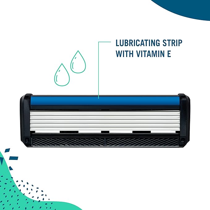 Preserve Shave 5 Five Blade Refillable Razor, Made from Recycled Materials, Poppy Red