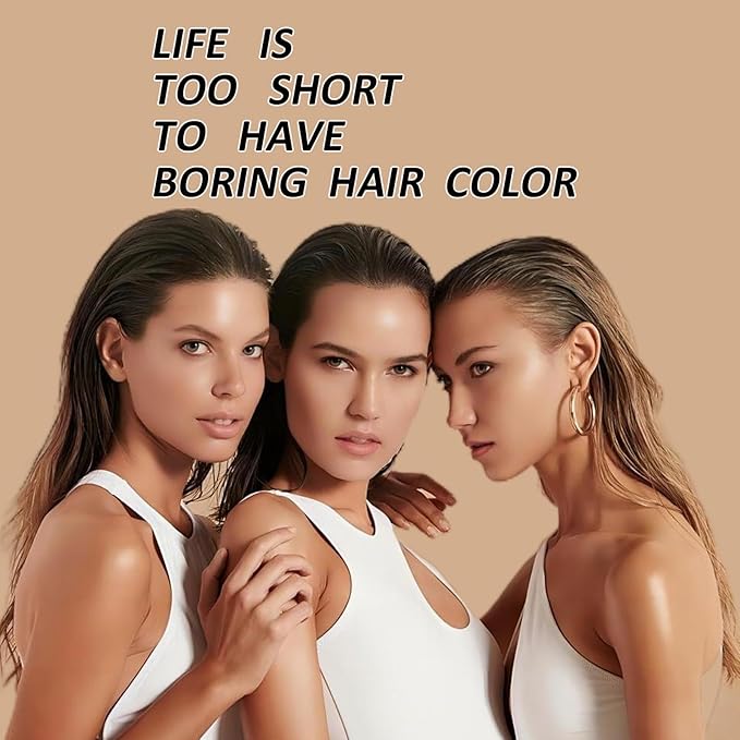 Light Brown Shampoo Para Pintar el Cabello - Instant Hair Dye Shampoo 3 in 1 Refresh Hair Color, Herbal Shampoo Hair Dye for Women Men, Easy to Use & Long Lasting Hair Color Shampoo 16.90 oz