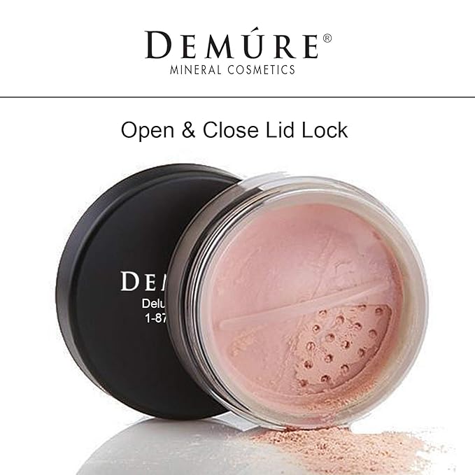 Demure Mineral Blush Makeup (Peachy), Loose Powder Makeup, By Demure