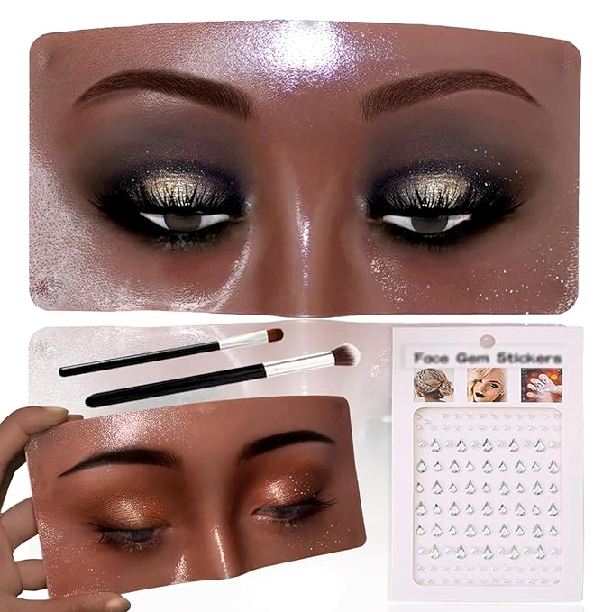 Silicone Makeup Mannequin Face, Makeup Practice Face Board