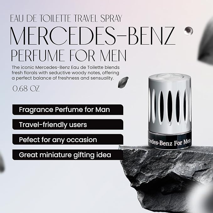 Mercedes-Benz Cologne for Men – Mini Travel Spray, 0.68 Ounce
