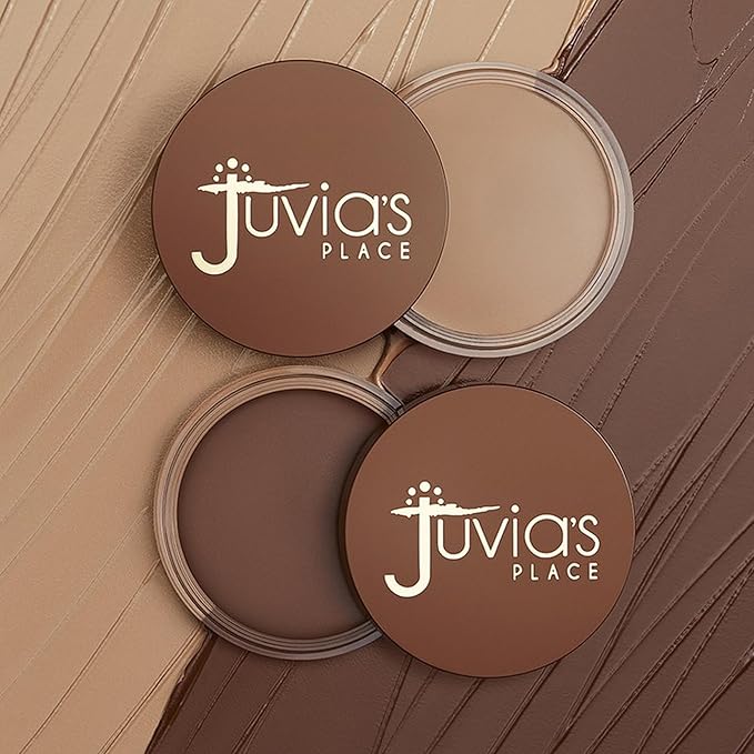 Juvia's Place Bronzed Cream Bronzer - Caramel - Smooth Cream Bronzer Pot for Sun-Kissed Glow & Warmth, Buildable & Blendable Makeup Contour with Long-Lasting Matte Shimmer Finish, Highly Pigmented