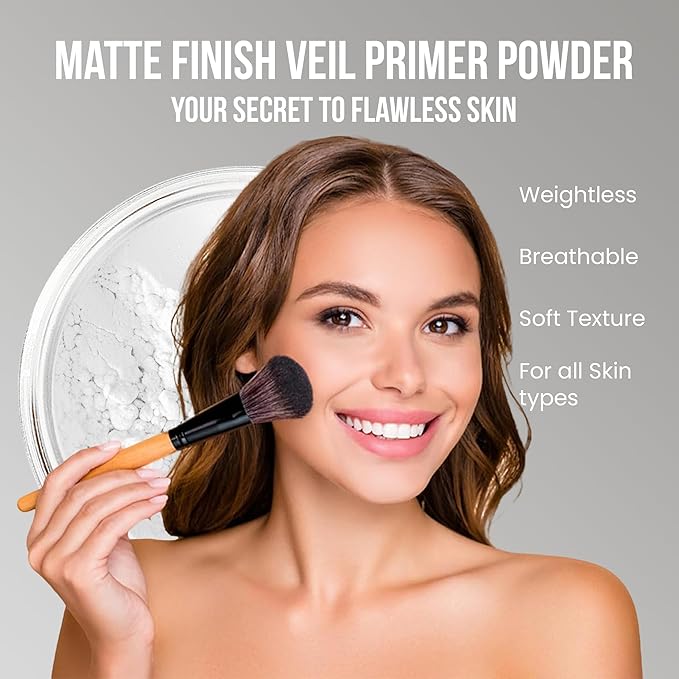 16pc Beginner Mineral Makeup STARTER KIT with 10 BRUSHES(5gm) Sample Size Foundation, Primer, Blush, Bronzer, Setting Powder for Learning, Occasional Use,First Time Users, Travel Size Kit(Deep Tan)