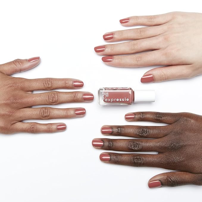 Essie expressie, Quick-Dry Nail Polish, 8-Free Vegan, Nude Vegan,