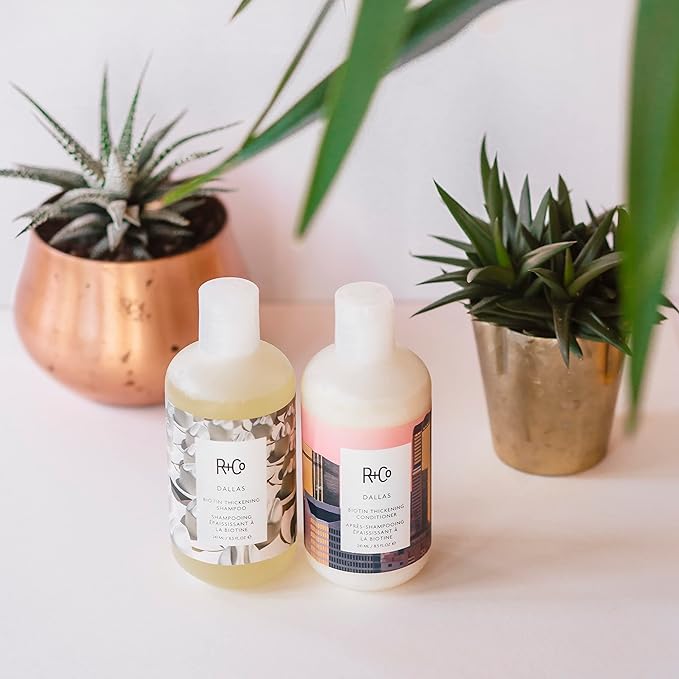 R+Co Dallas Biotin Thickening Shampoo + Conditioner Kit | Thickens, Nourishes + Strengthens | Vegan + Cruelty-Free | 17 Oz