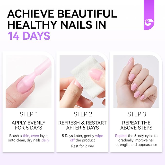 Nail Strengthener Protein for Damaged Nails: Clear 15ml Gelike EC Natural Nail Hardener Extra Strong and Growth - Long Lasting Repair for Damaged Nails - Growth Oil for Daily Work Home Salon Gift