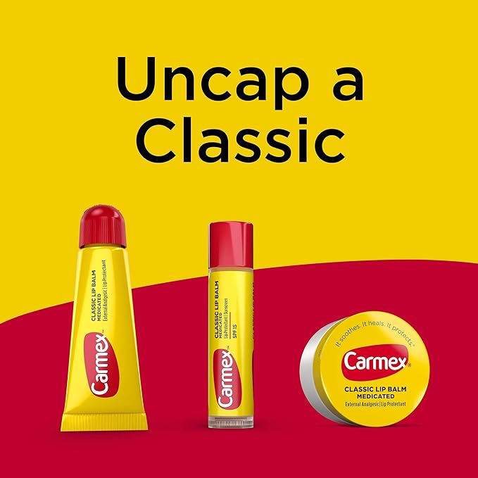 Carmex Medicated Lip Balm Sticks, Lip 0.35oz