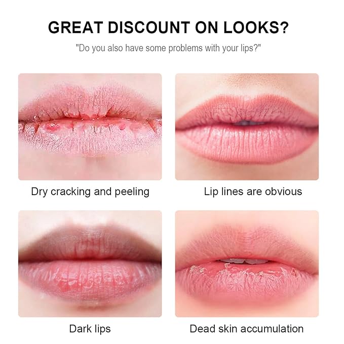 Lip Glowy Balm,4 Pack Fruit Glowy Lips