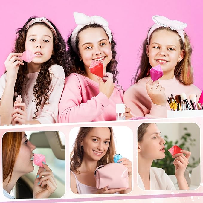 48 Pcs Ice Cream Party Decorations Balms