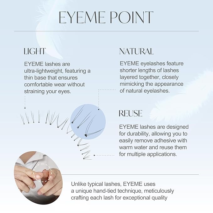 EYEME Eyelash x Artist Collaboration NO.U21 Under – 5 Set Pack, Lightweight False Eyelashes for a Natural Underlash Look, Soft Lashes for Lower Lash Styling, Glue Not Included, K-Beauty