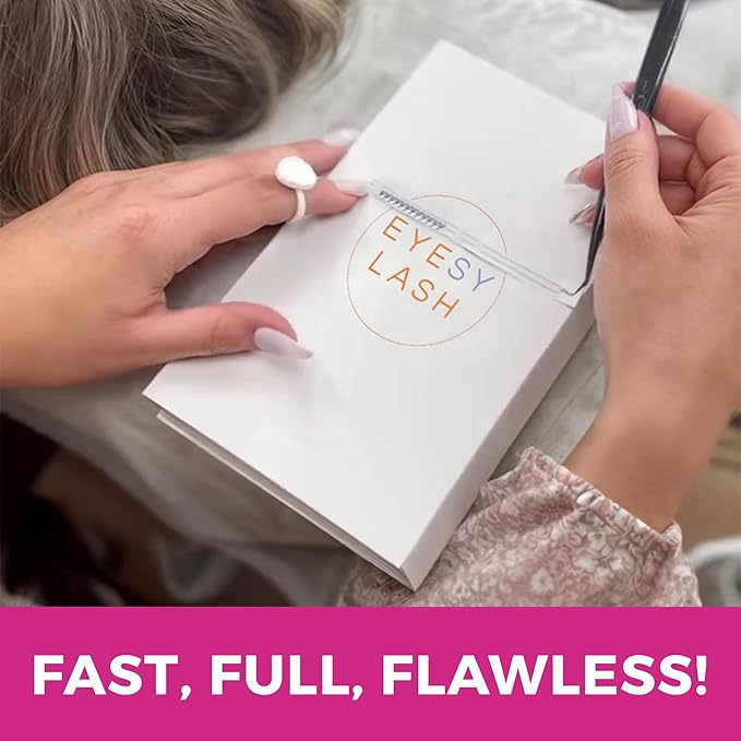 Eyesy Lash 600 Easy Promade Fans - 5D 0.07 Curl CC Mixed Lengths 8-16mm - Ultra Speed 20 Lines Eyelash Trays Volume Premade Lash Fans Handmade Pre Made Eyelash Extensions Fluffy Soft Pointy Base