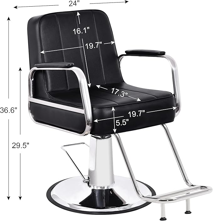 BarberPub Classic Styling Salon Chair for Hair Stylist Hydraulic Barber Chair Beauty Spa Equipment 3128