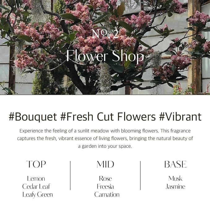 hetras. Perfume Bubble Hand Wash with Pump Dispenser 17.4 fl oz x 2 Pack | Flower Shop - Flowers & Green Grass Scent | Hydrates & Cleanses Skin | Gentle & Mild Ingredients