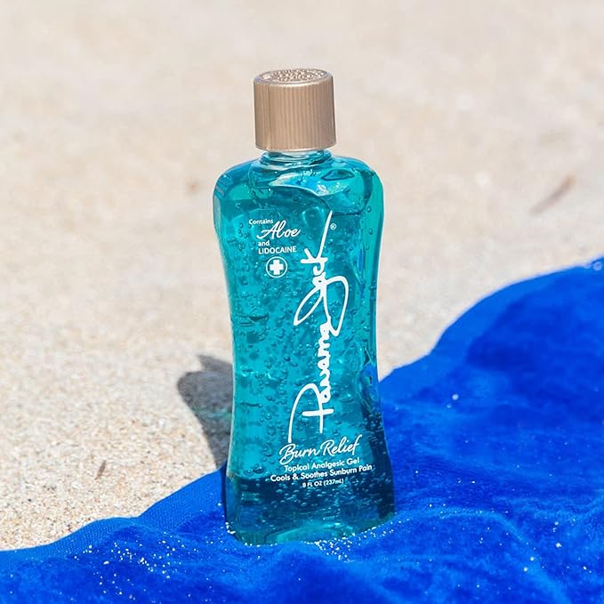 Panama Jack Burn Relief Gel - After Sun Topical Analgesic, Cools & Soothes Sunburns, Insect Bites, Cuts & Scrapes, Contains Aloe and Menthol, 8 FL OZ (Pack of 6)