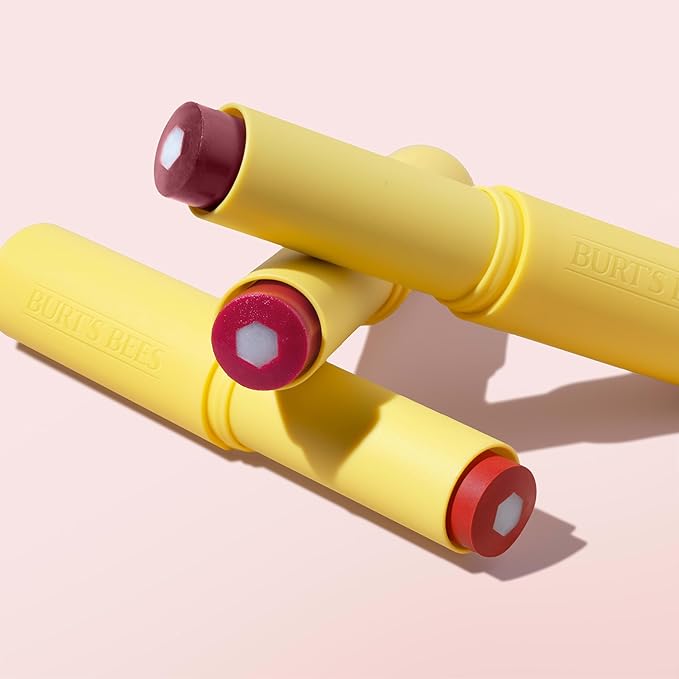 Burt’s Bees Stocking Stuffers, Tinted Boosted Balm, Rose Knows, Hydrating Tinted Lip Balm, 24 Hour Lip Moisturizer with Responsibly Sourced Beeswax, 100% Natural Origin, 1 Count, 0.16oz