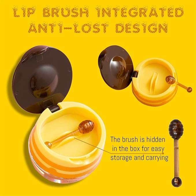 4PCS Lip Balm Honey Pot, Honey Sleeping