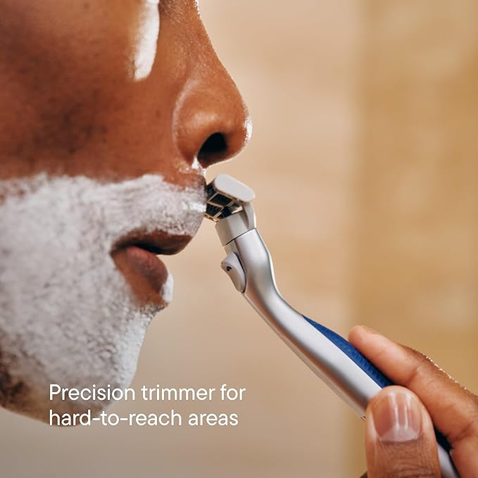 Harry's-PLUS: Razor for Men - Premium Handle, Razor Blade Cartridge, and Travel Blade Cover - Advanced Pivoting System - Shaving Kit for Men - Clay