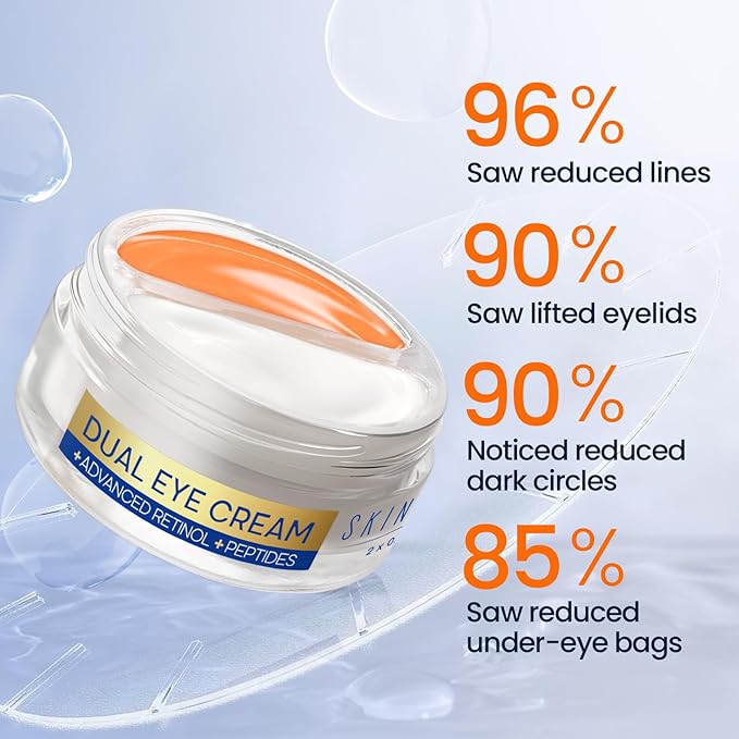 Dual eye cream with advanced