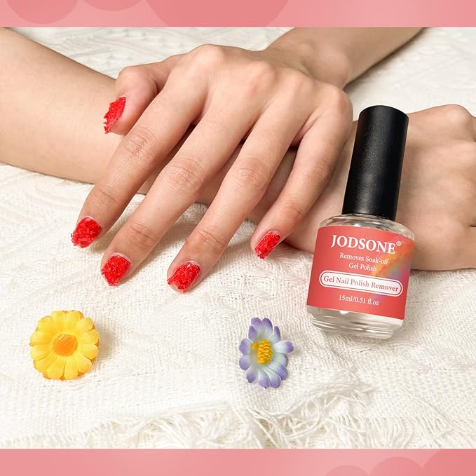 JODSONE 15ML Gel Nail Remover No Need Soaking or Wrapping Gel Remover for Nails 3-5 Minutes Easy And Quick