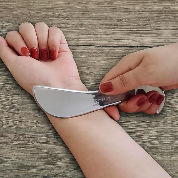 BYYDDIY SDC 3 in 1 Stainless Steel GuaSha Muscle Scraper Tools Set,Scar Tissue Tool,Physical Therapy Tools,Muscle Scraping Tool,Massage Scraper,IASTM Tools,Soft Tissue Massage Tool (SD2C)