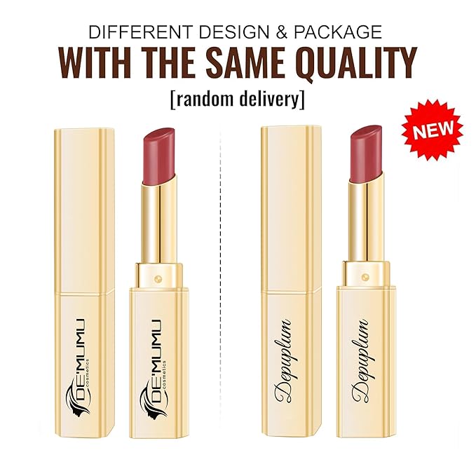 Pink Lipstick for Women Hydrate Glossy Lipstick Moisture Lip Gloss Sheer-Medium Coverage Long Lasting Lipsticks for Dry Lips, DM104 Smoky Pink