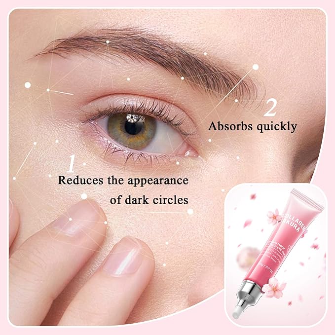 8PCS Skin Care Set, Moisturizing Cherry Blossom Facial Skin Care Kit, Hydrating Skincare Set for Women, Travel Facial Care Kits with Face Masks, Eye Cream, Cleansing Lotion, Serum, Face Cream,Toner