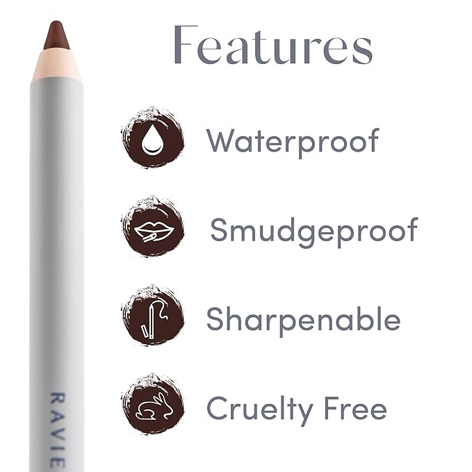 Ravie Beauty Soft Definition™ Longwear Lip Liner – Smudge-Resistant, Waterproof Precision Pencil for Effortless Shaping – Vegan & Cruelty-Free All-Day Wear Lip Definition (Mocha)