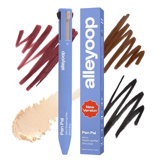 Alleyoop Pen Pal Touch-Up 4-in-1 Makeup Pen, Berry