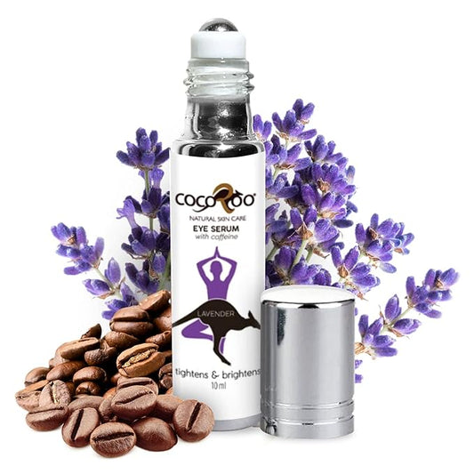 Caffeinated Eye Serum, Nutrient-Dense, 100% Pure, Natural & Vegan (Lavender)