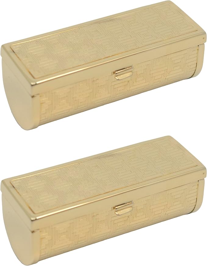Stephanie Imports Set of 2 Rectangular Vintage Lipstick Rectangular