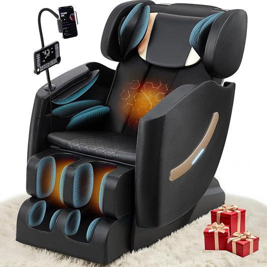 Massage chair full body, Zero Gravity Massage Chair with 10 Fixed Rollers, Shiatsu Massage Recliner Chair 2025, 6 Auto Mode, Airbags, Heating, Touch Screen Controller, Pain Relief Deep Tissue
