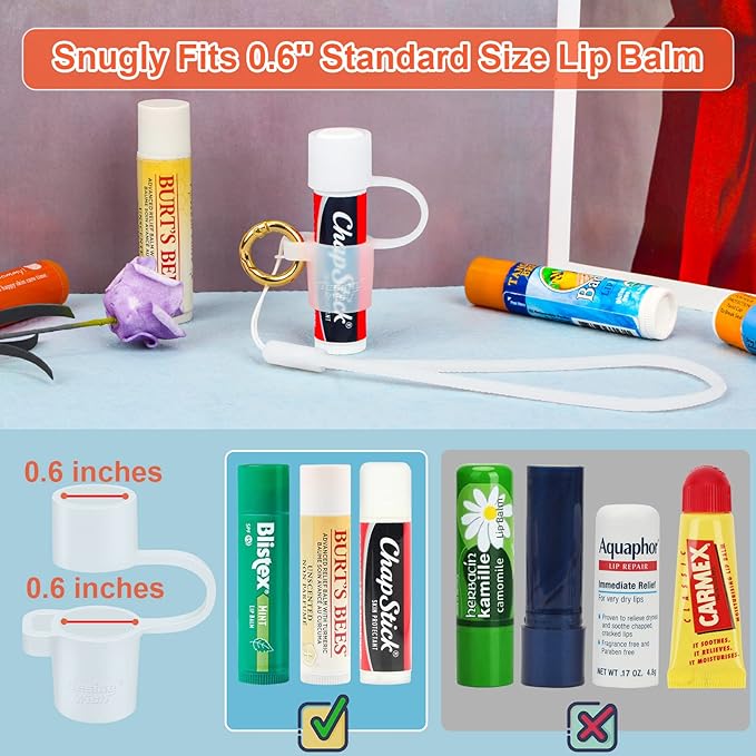 Desing Wish Silicone Lip Balm Holder Lanyard