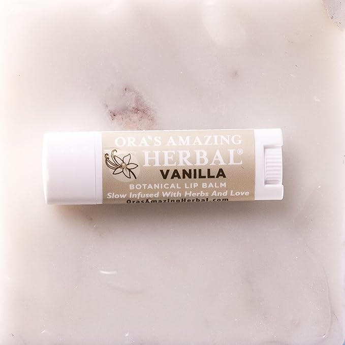 Soothing Natural Vanilla Lip Balm, Beeswax Fragrance