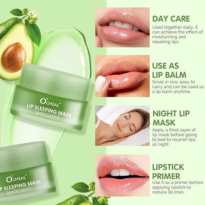Lip Sleeping Mask Overnight Moisturizer Balm, Lines