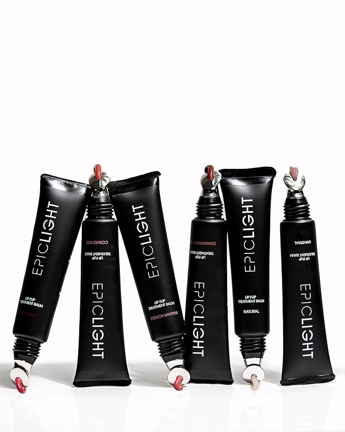 EpicLight Lip Flip Tints Treatment Balm Tube - Lip Balm and Plumper - Peptide Treatment for Lips Volume & Hydration - Plump and Moisturize Lips - Paraben & Sulfate-free, Non-Toxic (French Martini)