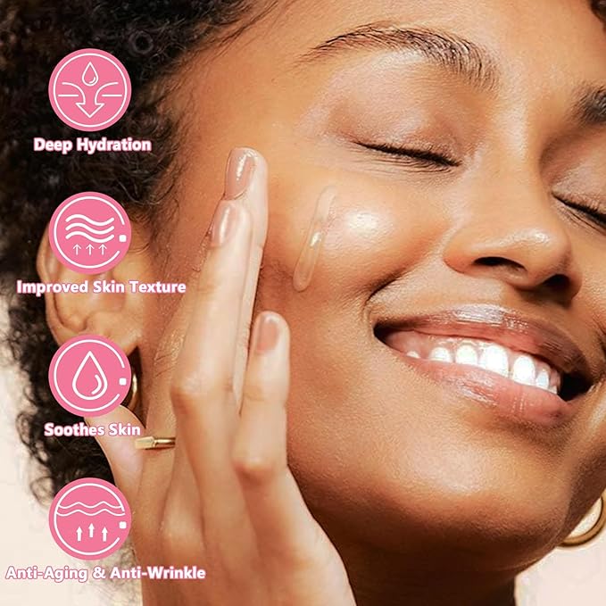 Travel Skincare 2.3% Hyaluronic Acid Serum for Face with 5% Rosa Rugosa Flower Water Deep Moisturizing Anti-Wrinkle (3Pack-Each 0.507 fl.oz | 15ml)