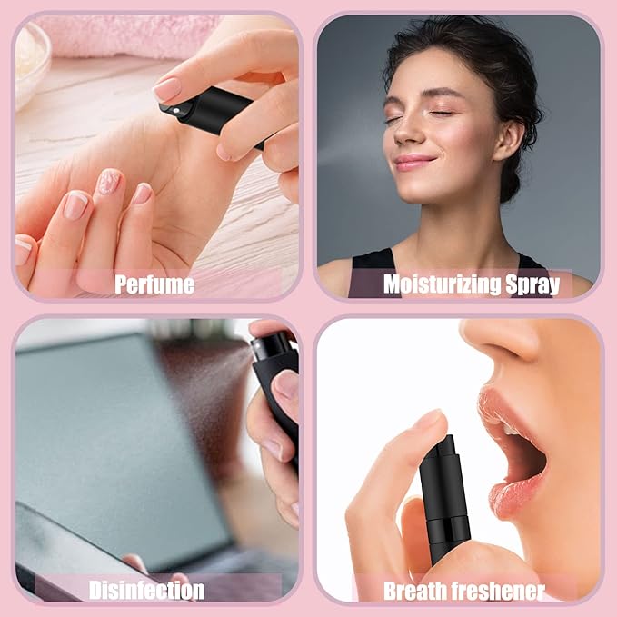 14 PCS/8ML Portable Atomizer Perfume Bottles, Mini Empty Refillable Cologne Spraye Bottle, Pocket Travel Perfume Liquid Sprayer (Mixing Colors)