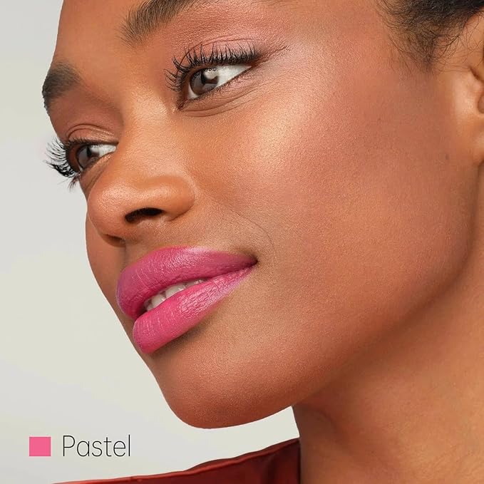 2-Pack Moisturizing Pink Purple & Soft Pink Lipstick Set – Hydrating Creamy Lip Color for Dry, Cracked Lips, Weightless Glossy Lip Balm with Vitamin E, Long Lasting Vegan Lipstick