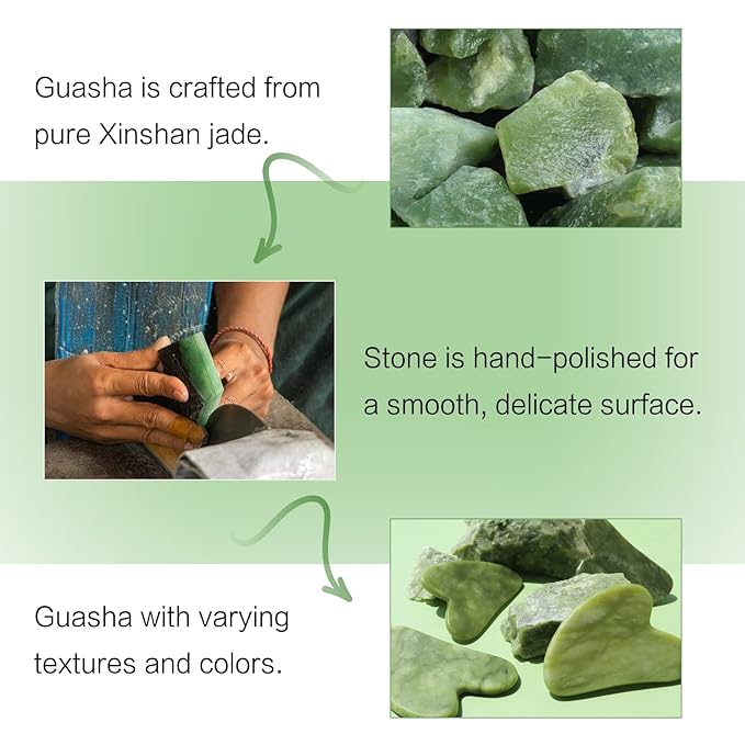 huefull Gua Sha Facial Tool for Face and Body, Gua Sha for Self Care, Guasha Tool Tensions Relief and Reducing Puffiness,Self Care Gifts for Woman/Men, Skin Gifts