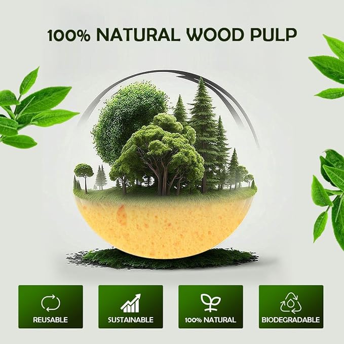 AIDEA 96Count Facial Sponges Compressed, Face Sponges for Cleansing, Natural Cosmetic Makeup Sponges, Sponges for Washing Face, Exfoliating, Makeup Removal, Travel Essentials for Women