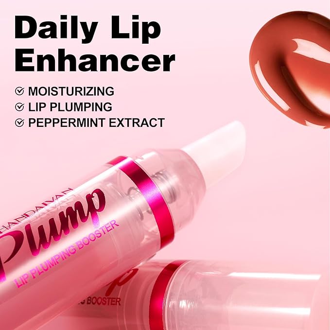 Erinde Natural Ginger Lip Plumping Booster Oil, Ultra-Hydrating & Nourishing Plumper, Glossy Finish Fuller Lip Plumper Gloss for Women Girls, G06