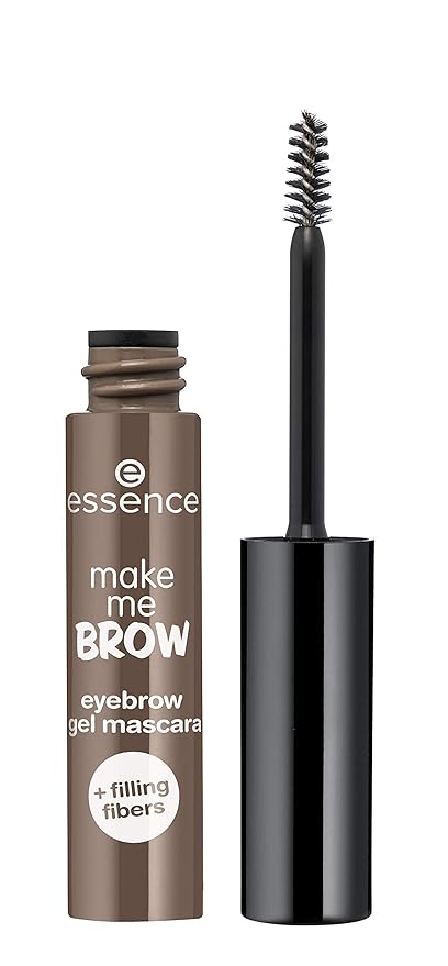 essence | 3-Pack Make Me Brow Eyebrow Gel Mascara | Infused with Fibers to Fill & Sculpt | Vegan & Paraben Free | Cruelty Free (02 | Browny Brows)