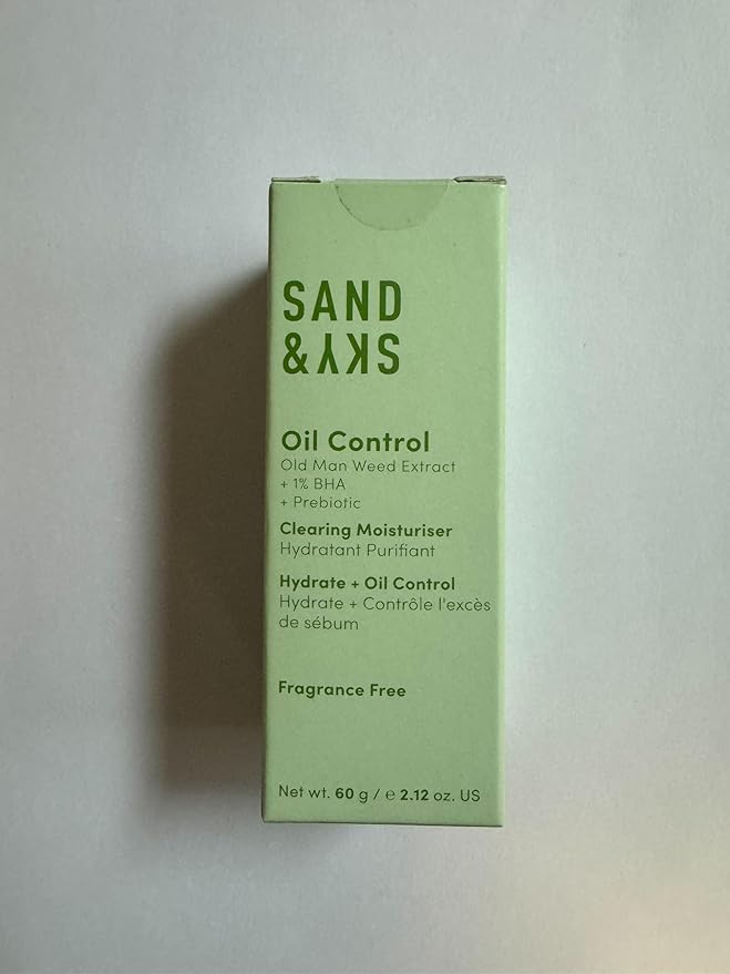 Sand & Sky Oil Control Lightweight Moisturizer with Salicylic Acid & Niacinamide - Oil-Free Face Cream for Blemish-Prone Skin, Balances Oil Production