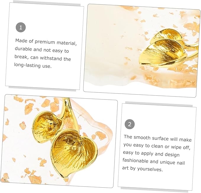 FOMIYES 2pcs Nail Palette Vintage Nail Plate White