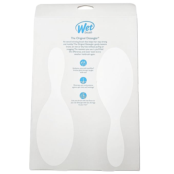 Wet Brush Detangling Brush, Original Detangler (Pink & Purple, 2 Pack), Wet & Dry Tangle-Free Hair Brush for Women & Men, No Tangle, Soft and Flexible Bristles for Straight, Curly and Thick Hair